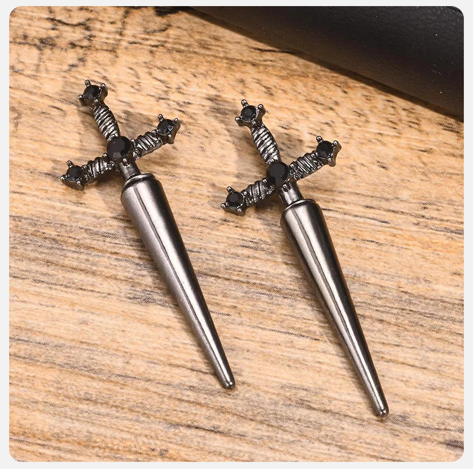 Kinitial Sword Earrings